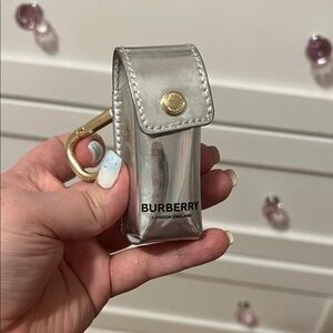 GWP- Burberry Metallic Silver Lipstick Holder